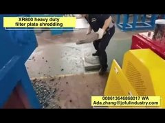 XR800 heavy duty filter plate shredder ,45KW cutting motor,rotor length 800mm