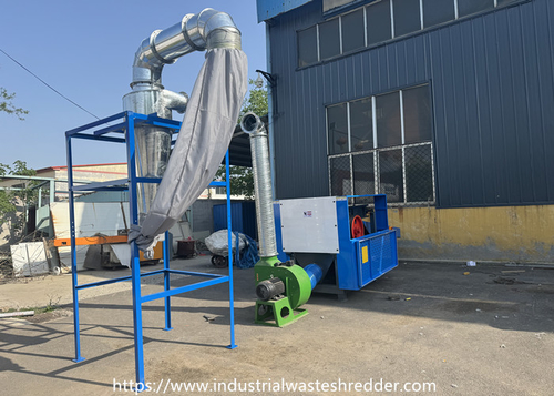 Son şirket haberleri Model 1200F Meksika için Blower boşaltma sistemi ile Stretch Filmler Crush, Stretched Plastik filmler parçalayıcı