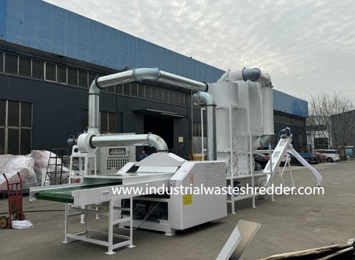 Son şirket haberleri Patlama geçirmez motor ve patlama geçirmez elektronik kontrol dolabı ile karbon fiber felt crusher,keramik fiber crusher