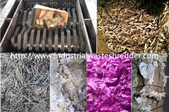 İyi bir fiyat. Atık Karton Çift Şaftlı Shredder, Endüstriyel Kağıt Öğütücü Makinesi çevrimiçi