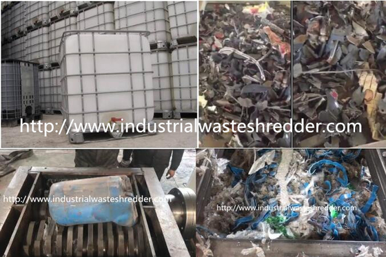 İyi bir fiyat. IBC Drum Metal Parçalayıcı Makinesi, Yüksek Tork Kesme Hurda Metal Parçalayıcı çevrimiçi