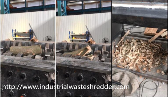 İyi bir fiyat. Ağır Hizmet Tipi 2 Mil Shredder, Hurda Atık Odun Parçalayıcı Makinesi Düşük Gürültü çevrimiçi