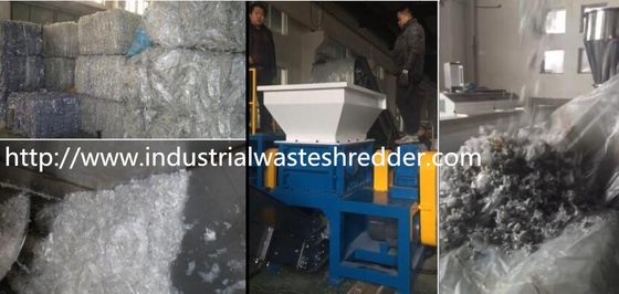 İyi bir fiyat. Tarım için hurda PE / PP Film Çift Şaftlı Shredder Yüksek Tork çevrimiçi