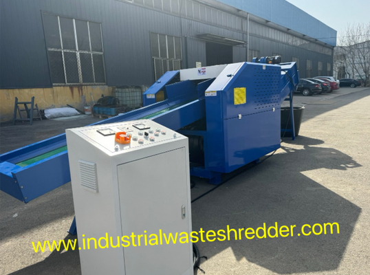 Tekstil Halı Kırıntıları Mühürleyici Vinyl Kırıntıları için Makine Kolay Besleme Sentetik Deri Kırıntıları Kırıcı