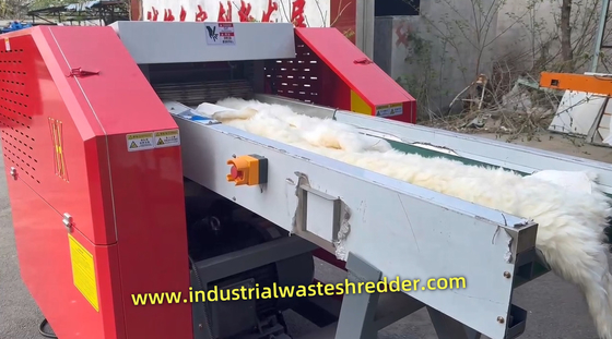 İyi bir fiyat. Tek kullanımlık deri yün parçalayıcı 22KW kesme motoru 8P kuru hayvan koyun yünü kırıcı pellet için makine çevrimiçi