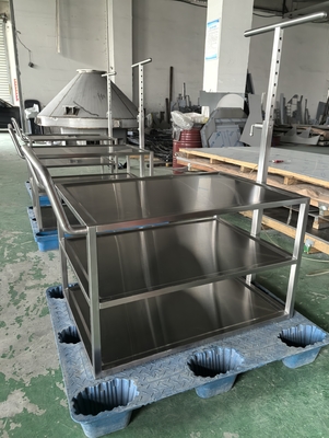 Paslanmaz Çelik Metal Ss Fabrikasyon Tıbbi Transfer Arabası Özel İşleme